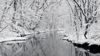 Perkiomen Creek in the Snow